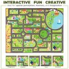 Sorbus 60"x79" City Roads Themed Washable Rug for Kids - For playrooms, classrooms, and bedrooms - 4 of 4