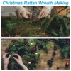 Unique Bargains Metal Door Window Decorations Hoop Round Rattan Wreaths 8 Pcs - 4 of 4