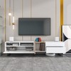 CAVINAS Modern TV Stands for up to 80-Inch TV,70.9"Entertainment Center with  Drop-Down Door & 2 Drawers,TV Console for Living Room,Bedroom - 2 of 4