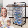 Art Drying Rack, 16 Removable Shelves Art Storage, Paint Drying Rack for Classroom Art Supplies, Painting Stand, Art Storage Rack - 4 of 4