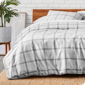 Cotton Flannel Duvet Cover & Sham Set by Bare Home - 1 of 4