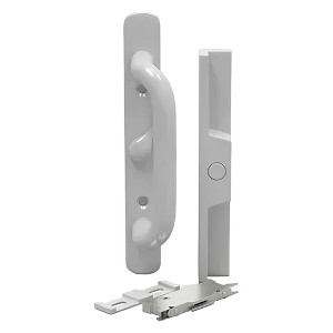 Brixwell 13-499w Patio Door Handle Center Latch With Mortise Lock Type White Finish - 1 of 4