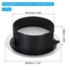 Unique Bargains ABS Plastic Adjustable Round With Screen Bathroom Air Vent Cover 2 Pcs - 2 of 4