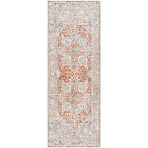 Mark & Day Oak Forest Washable Woven Indoor Area Rugs Burnt Orange : Target