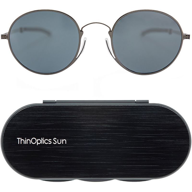 ThinOptics Palo Alto Round Sunglasses with Aluminum Case, 1 of 6