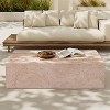 Christopher Knight Home Aherne 43.5" Patio Rectangular Lightweight Concrete Coffee Table - 2 of 4