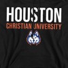 Houston Christian University Official Stacked Unisex Adult Pull-Over Hoodie, Black - 2 of 4