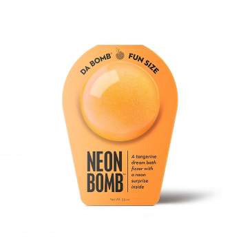 Da Bomb Bath Fizzers Neon Orange Tangerine Bath Bomb - 3.5oz