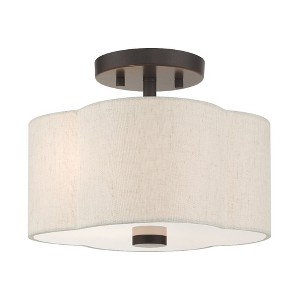 Livex Lighting Solstice 2 - Light Semi-Flush Mount in  English Bronze - 1 of 1