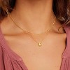 Bubble Initial Necklace: Personalized Layered Letter Pendant In Gold/Silver, Dainty Stackable Choker, Cute Teen Girl Gift - 3 of 4