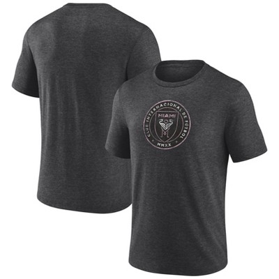 Mls Inter Miami Cf Men's Throwback Tri-blend T-shirt : Target