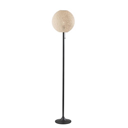 Adesso Havana Floor Lamp Bronze: Midcentury Design, Pull Chain, ETL Listed, Metal Body - image 1 of 3