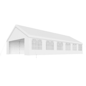 20x40ft Party Tent Heavy Duty Wedding Tent Outdoor Canopy Event Shelters Galvanized Canopy Commercial Tent with Removable Sidewall Windows - 1 of 4