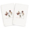 2pk Snow Family Hand Towel Set White - Linum Home Textiles - image 2 of 3