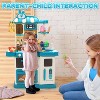 Skirfy 47PCS Kids Kitchen Playset,Play Kitchen Toy with Realistic Lights & Sounds,Pretend Steam, Play Sink & Oven - 2 of 4