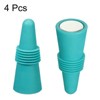 Unique Bargains Silicone Unbreakable Reusable Beverage Wine Caps 4 Pcs - 3 of 3