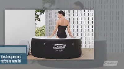 Coleman Black Round Inflatable Hot Tub with AirJets