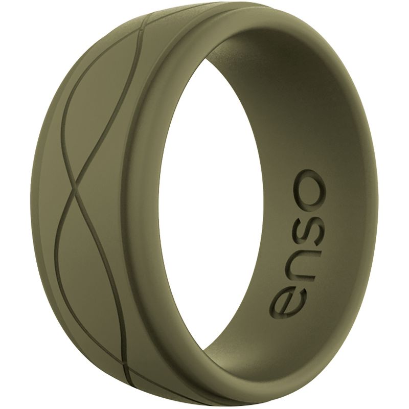 Enso Rings Men's Infinity Series Silicone Ring, 1 of 4