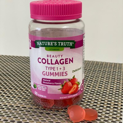 Nature's Truth Beauty Vegan Collagen Type 1 + 3 Gummies - 60ct : Target