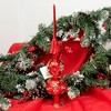 Golden Bell Collection 13.25 In Shiny Red Finial W/Gold Design Reflector Tree Topper Tree Toppers - 2 of 4