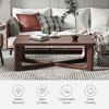Lirago Wood Coffee Table 50x26 Walnut - 3 of 4