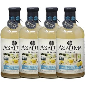 Agalima Organic Authentic Sweet and Sour Mix - All Natural, 1 Liter Bottles (18 Fl Oz)  Premium Pressed Lime and Blue Agave Nectar - 1 of 4