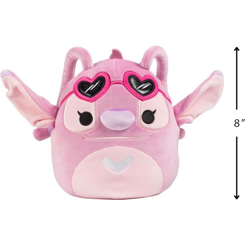 Squishmallows Disney 8" Angel 2024 Plush w Hearts - Officially Licensed Kellytoy - Collectible Soft & Squishy Pink Stitch Stuffed Animal Toy, 2 of 4