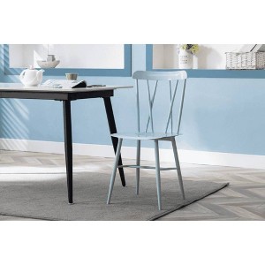 Set of 2 Savannah Metal Dining Chairs - Boraam Industries - 1 of 4