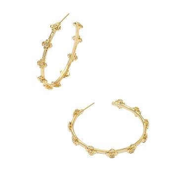 Kendra Scott Lily 14K Gold Over Brass Hoop Earrings - Gold