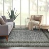 Modern Geometric Area Rug, Machine Washable, Textured Line Pattern, Fold-Able Rug, High-End Versatile Design - 3 of 4