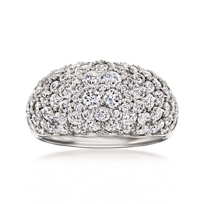 Ross-Simons 3.60 ct. t.w. CZ Dome Ring in Sterling Silver