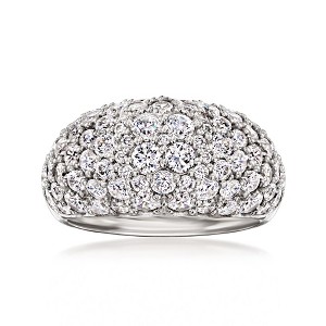 Ross-Simons 3.60 ct. t.w. CZ Dome Ring in Sterling Silver - 1 of 4