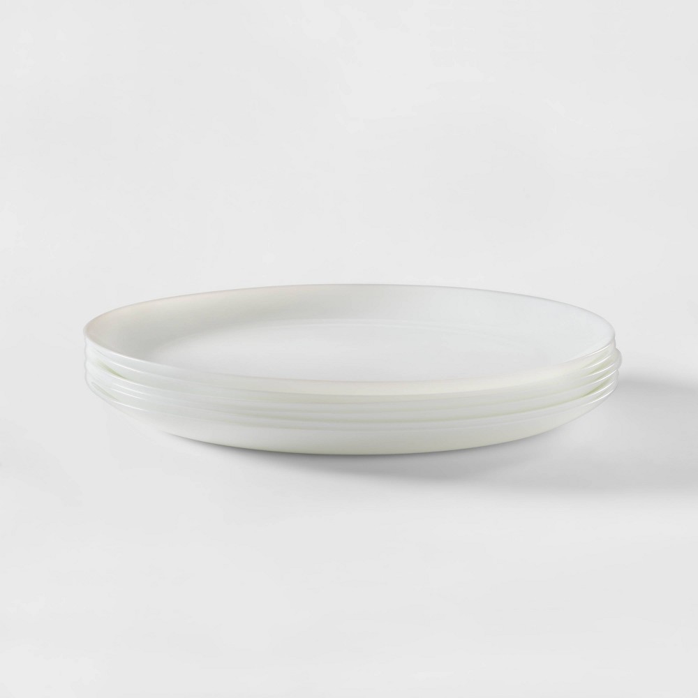 Photos - Other kitchen utensils Glass Dinner Plates 10.7" White Set of 6 - Made By Design™