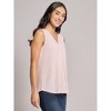 Sleeveless V-Neck Pleat Front Blouse - 2 of 3