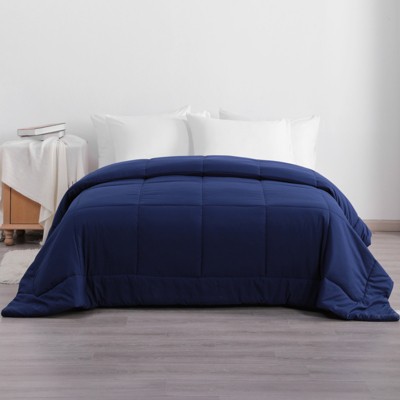 Aeelleea Queen Down Alternative Comforter Duvet Insert, All Season Reversible Quilted Bedding with Corner Tabs, Breathable, Ultra-Soft,Navy Blue — фото 2