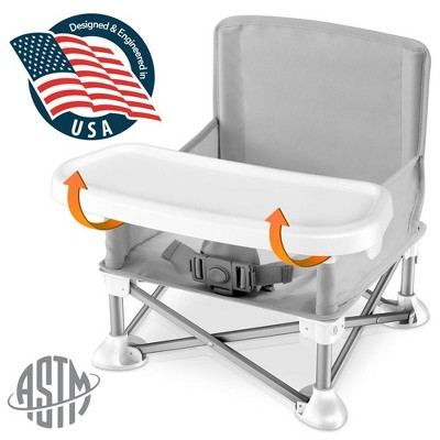 Image of SereneLife Baby Booster: Portable Folding Feeding Chair, SLBS66, Lightweight, Sturdy, Blue, 1 Count