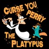 Men's Phineas and Ferb Dr. Doofenshmirtz Curse You Perry the Platypus T-Shirt - image 2 of 4