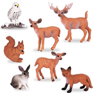 ArtCreativity Mini Woodland Forest Animal Figures - Set of 7 - 1 of 4