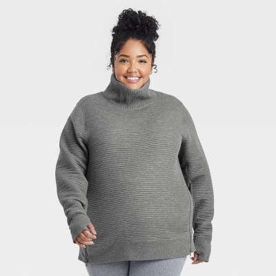 plus size quilted pullover