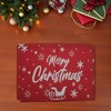 Unique Bargains Christmas Place Mats Linen Red White 13"x17.7" 2Pcs - 2 of 4