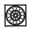 HomeRoots 16" X 16" Black Square Outdoor Rubber Door Mat - 3 of 4