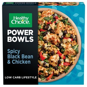 Healthy Choice Gluten Free Frozen Power Bowl Spicy Black Bean & Chicken with Riced Cauliflower - 9.75oz - 1 of 3