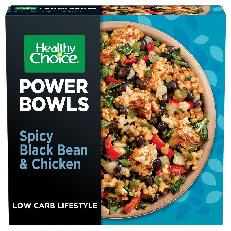 Healthy Choice Gluten Free Frozen Power Bowl Spicy Black Bean &#38; Chicken with Riced Cauliflower - 9.75oz, 1 of 5