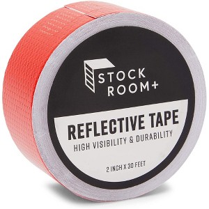 Stockroom Plus Reflective Tape - Outdoor Reflector Safety Roll for Trailers, Warning, Signs, Stairs, Bikes (2in x 30 FT) - 1 of 4