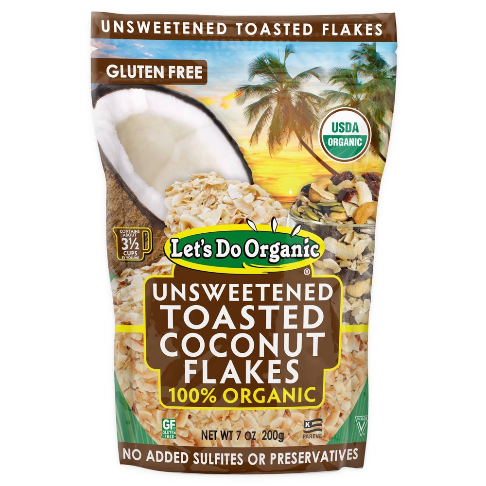 Let's Do Organic Toasted Coconut Flakes 7oz