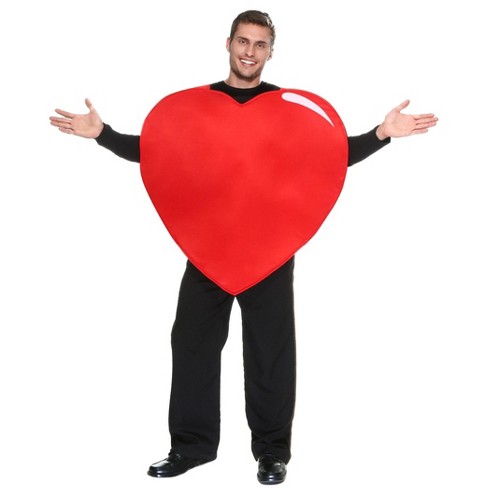 HalloweenCostumes.com One Size Fits Most  Adult Heart Costume, Red - image 1 of 1