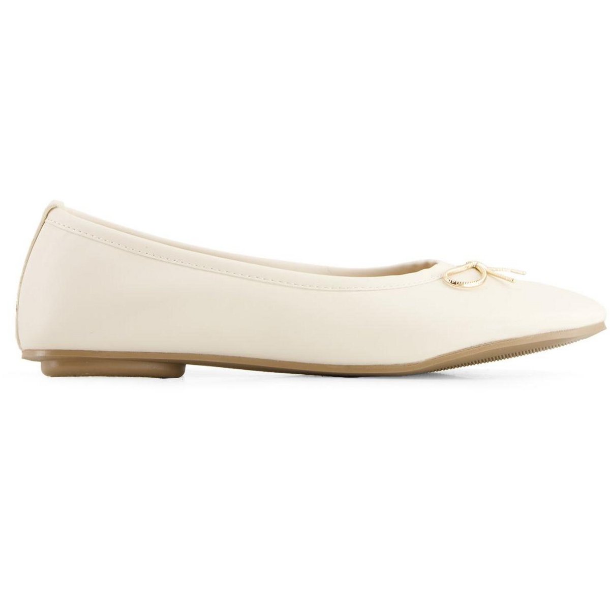 Обувь Andrea Women's Pointed Toe Ballerinas 90607 Beige 7 — фото 3
