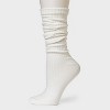 Women's Ribbed Super Soft Slouch Crew Boot Socks - Auden™ 4-10 - 2 of 4