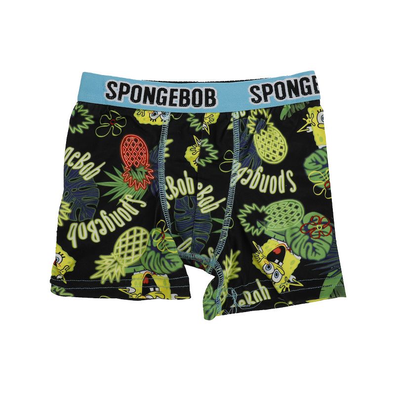 Spongebob Squarepants Pack of 4 Youth Boys Boxer Briefs, 4 of 5
