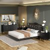 TROPOW Islamic Geometric 6-Drawer Dresser (120x80x45Cm) - Premium Acacia Wood & Gold-Accent Metal Dresser with Quran Shelf for Majlis & Bedrooms - 2 of 4